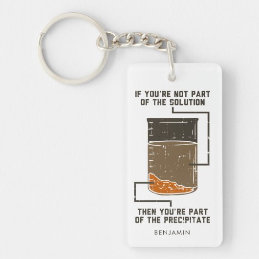 Organic Chemistry Science Teacher Personalized Sleutelhanger (Voorkant)