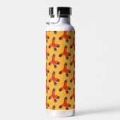 Organic Chemistry Yellow Molecule Pattern Geek Waterfles (Rechts)