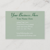 Organic Chicken Boerderij Visitekaartje Free Range (Achterkant)