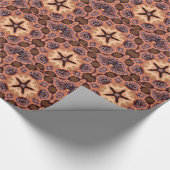 Organic Chocolate Chip Star Patroon Wrapping Paper Cadeaupapier (Hoek)