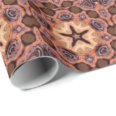 Organic Chocolate Chip Star Patroon Wrapping Paper Cadeaupapier (Rol Hoek)