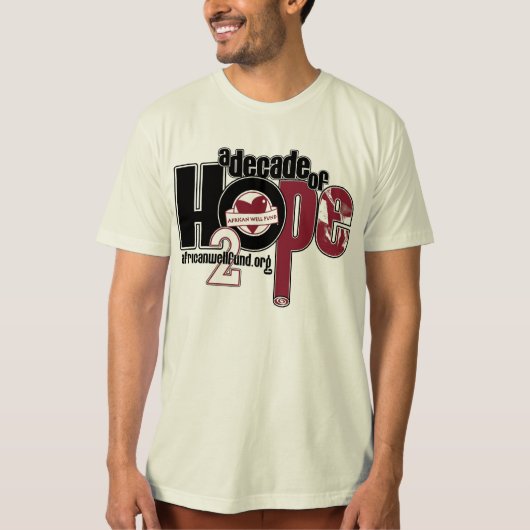 Organic Decade of Hope Unisex T T-shirt (Voorkant)