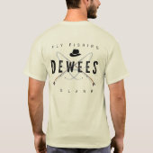 Organic Deyed Fly Fishing T-Shirt - Front/Back (Achterkant)