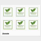 Organic Eco Friendly Natural Green Product Label (Vel)