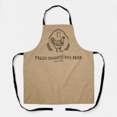 Organic Egg Boerderij Farmhouse Rustic Chicken Bus Schort (Voorkant)