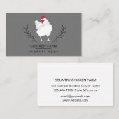 Organic Eggs Chicken Country Hen Boerderij   Visitekaartje (Voorkant / Achterkant)