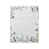 Organic Eucalyptus Waterverf Design 40 Pagina's Notitieblok (Linkerzijde)