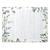 Organic Eucalyptus Waterverf Design 40 Pagina's Notitieblok (Voorkant)