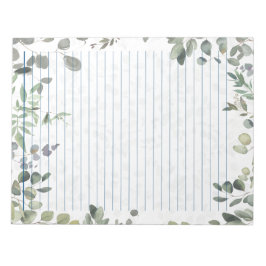 Organic Eucalyptus Waterverf Design 40 Pagina's Notitieblok