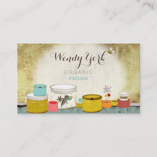 Organic Facials Afsprakenkaartje (Voorkant)