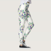 Organic Floral Mandalas Seamless Pattern Leggings (Rechts)