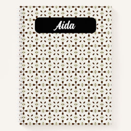 Organic Florals in Soothing Earth Tones Notitieboek