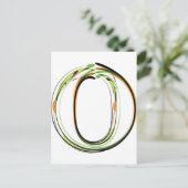Organic Font Illustration Briefkaart (Staand voorkant)