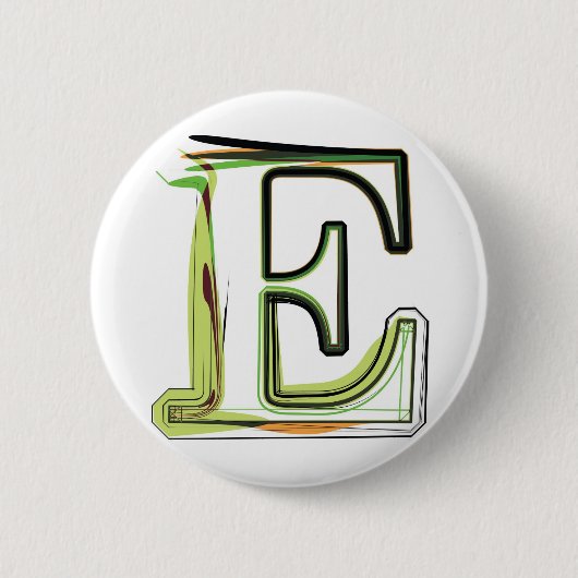 Organic Font Illustration Ronde Button 5,7 Cm (Voorkant)