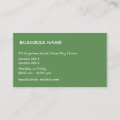 Organic Food Store Visitekaartje (Achterkant)