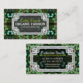 Organic Forest Green Gold Celtic Visitekaartjes (Voorkant / Achterkant)