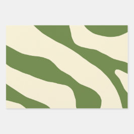 Organic Forms Modern Abstract minimalist Kerstmis Inpakpapier Vel