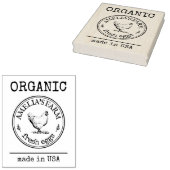 Organic Fresh Eggs Business Logo Custom Rubberstempel (Gestempeld)