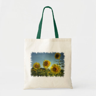 Organic Garden Sunflower Canvas tas