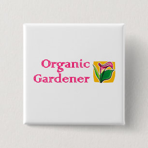 Organic Gardener - Calla Lilies Vierkante Button 5,1 Cm