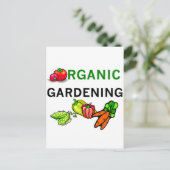 Organic Gardening T-shirts en Gifts Briefkaart (Staand voorkant)