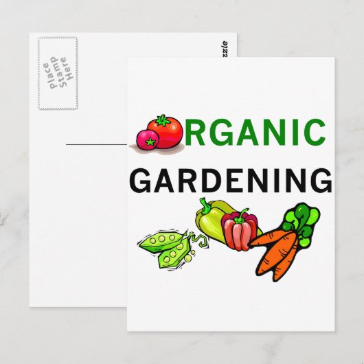 Organic Gardening T-shirts en Gifts Briefkaart (Voorkant / Achterkant)