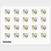 Organic Gardening T-shirts en Gifts Ronde Sticker (Vel)