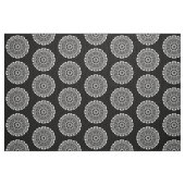 Organic Geometry 024 - White on Black Stof (Fat Quarter)