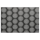 Organic Geometry 08 - White on Black Stof (Fat Quarter)