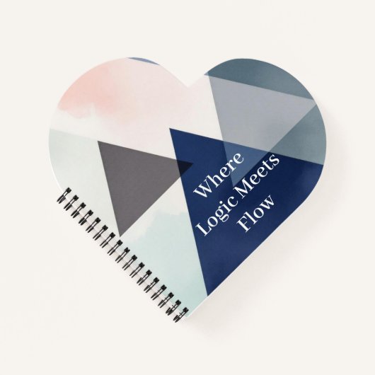 Organic Geometry Fusion | Watercolour Notitieboek (Voorkant)