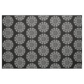 Organic Geometry - White on Black Stof (Fat Quarter)