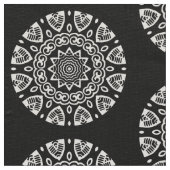 Organic Geometry - White on Black Stof (Close Up)