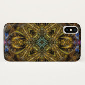 Organic Gold Fractal Art iPhone 3 Case-Mate Hoesje (Achterkant (horizontaal))