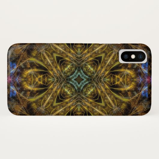 Organic Gold Fractal Art iPhone 3 Case-Mate Hoesje (Achterkant (horizontaal))