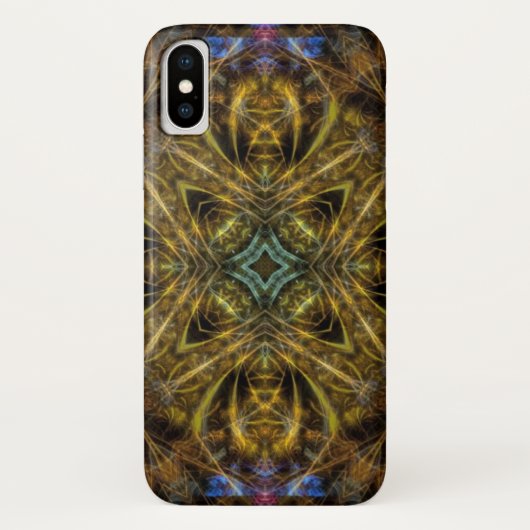 Organic Gold Fractal Art iPhone 3 Case-Mate Hoesje (Achterkant)