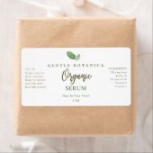 Organic Green Leaf Logo Face Serum Labels (Insitu)