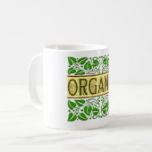Organic Green Slogan Koffiemok (Voorkant links)