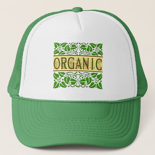 Organic Green Slogan Trucker Pet (Voorkant)