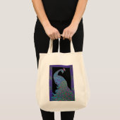 Organic Grocery Tas - Proud Peacock (Voorkant (product))