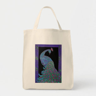 Organic Grocery Tas - Proud Peacock
