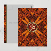 Organic Grooves OM Tribal NewAge Briefkaart (Voorkant / Achterkant)