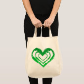 Organic Heart Green Grocery Tas (Voorkant (product))
