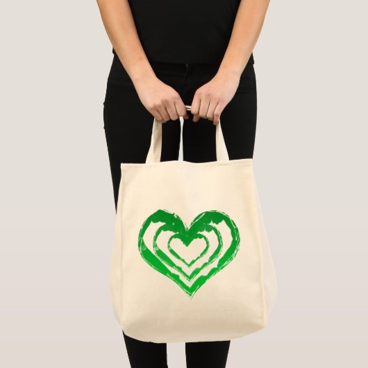 Organic Heart Green Grocery Tas (Voorkant (product))