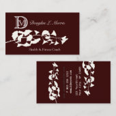 Organic Herbal Holistic Natural White Ginkgo Visitekaartje (Voorkant / Achterkant)