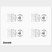 Organic honey bee queen  ovale sticker (Vel)