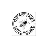 Organic Honey Bee Simple Rubberstempel (Afrduk)