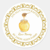 Organic Honey Label L Wit (Voorkant)