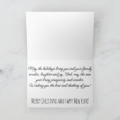 Organic Jewel Tone Modern Christmas Tree Feestdagen Kaart (Binnen)