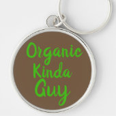 Organic Kinda Guy Green Brown Sleutelhanger (Voorkant)