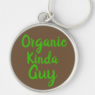 Organic Kinda Guy Green Brown Sleutelhanger